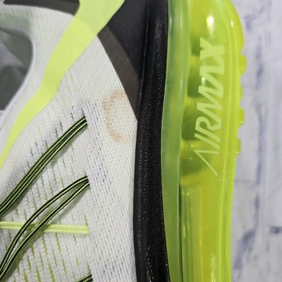 Nike Air Max 2015 MENS SIZE 10 Running Shoes White Volt Green 698902 107 - Picture 9 of 14